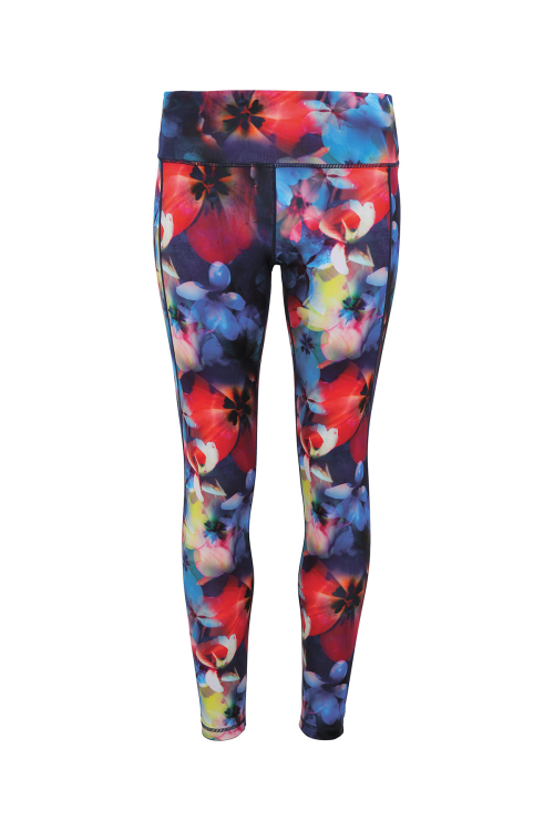 Legging performance femme TriDri® long à fleurs