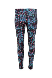 Legging performance femme TriDri® long néon marine