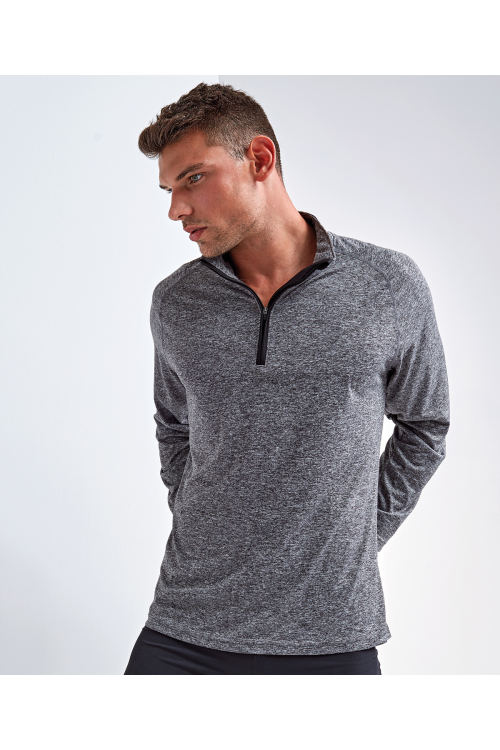 T-shirt performance à manches longues zip 1/4 TriDri®