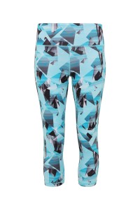 Legging 3/4 performance femme TriDri® à imprimé géométrique