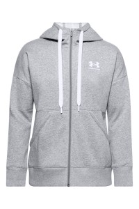 Veste à capuche UA Rival Fleece Full Zip pour femme