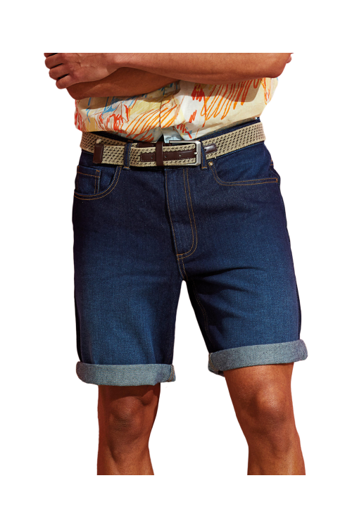 Short en jean homme