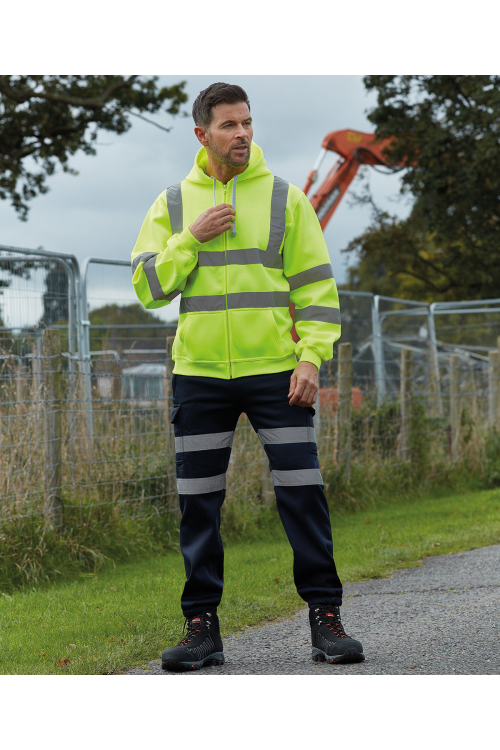 Sweat à capuche haute visibilité