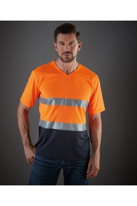 T-shirt haute visibilité très léger avec col en V (HVJ910)