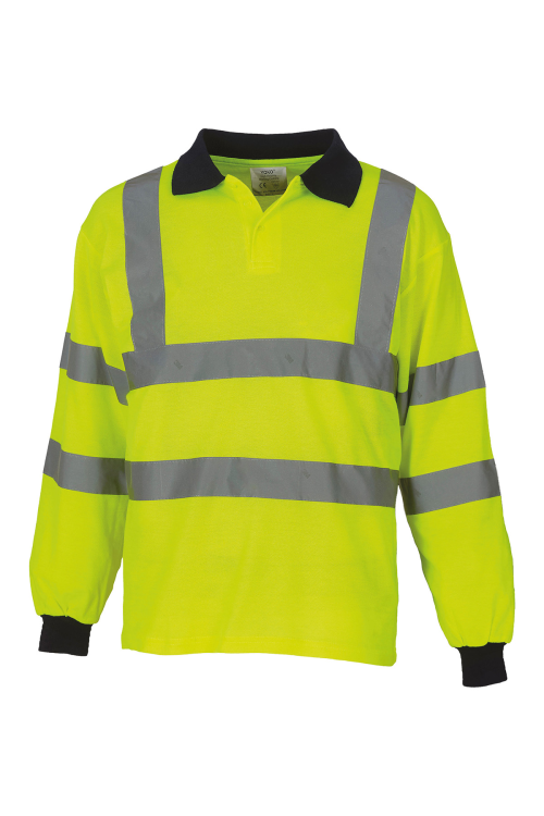 Polo manches longues haute visibilité (HVJ310)