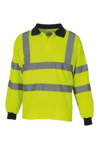Polo manches longues haute visibilité (HVJ310)