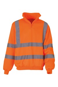 Sweat 1/4 zip haute visibilité (HVK06)