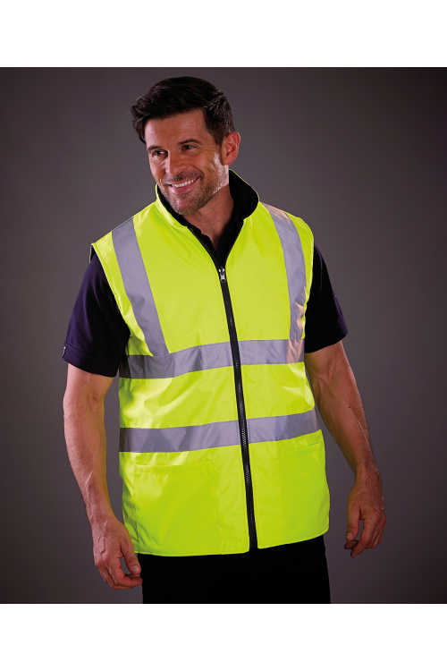 Gilet polaire réversible haute visibilité (HV008F)