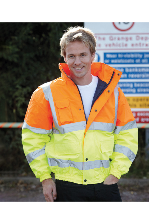 Blouson d'aviateur classique de haute visibilité (HVP211)