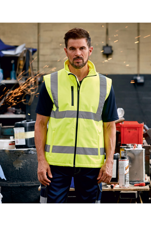 Cardigan softshell haute visibilité (HV006)