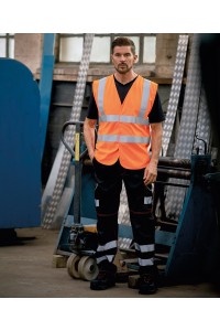 Gilet sans manches anti-statique antidéflagrant haute visibilité (HVW100ASFR)