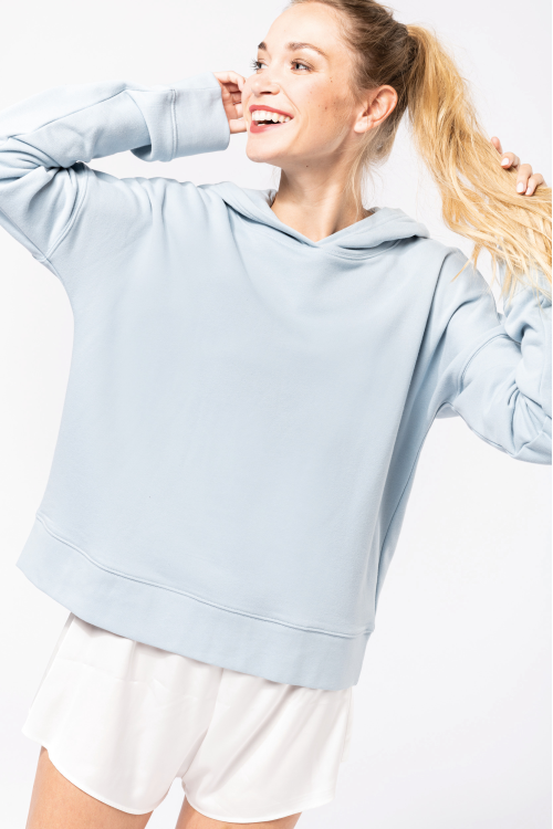Sweat-shirt capuche lounge Bio femme
