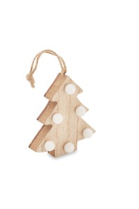 Sapin en bois avec lumières