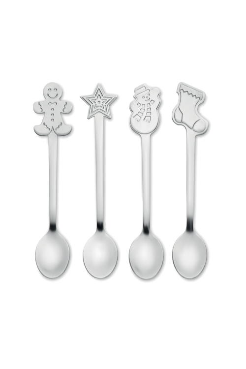 Set  4 cuillères à thé de Noël