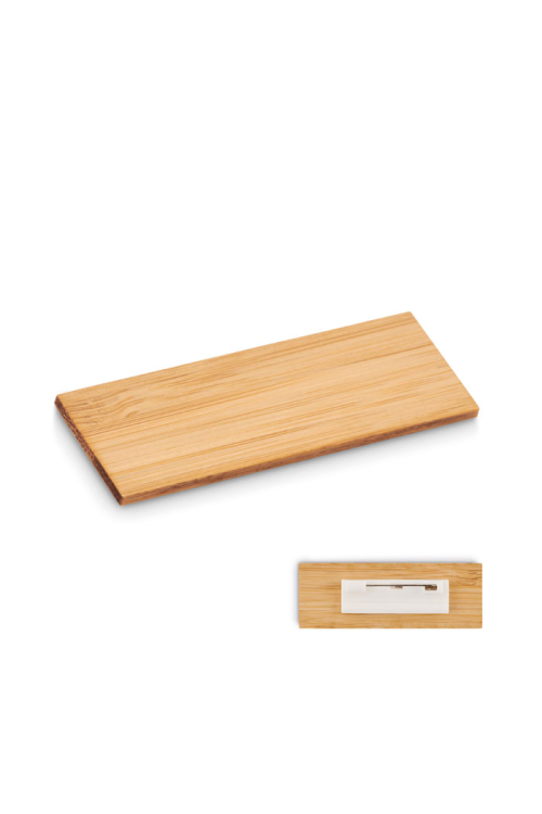 Porte-badge en bambou