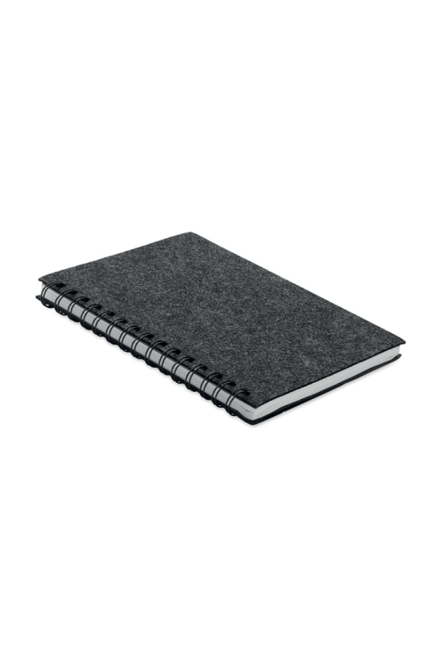 Carnet A5 couv.en feutre RPET