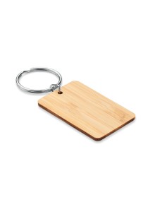 Porte-clés rectangulaire bambou