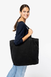 Sac écoresponsable en velours côtelé