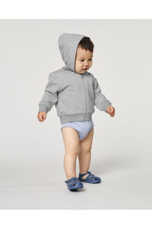 Le sweatshirt zippé à capuche  pour bébé