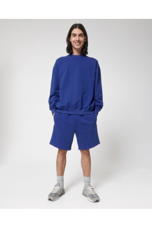 Sweatshirt unisexe à col rond, boxy et sec au toucher