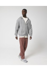 Sweatshirt unisexe épais et décontracté à fermeture éclair