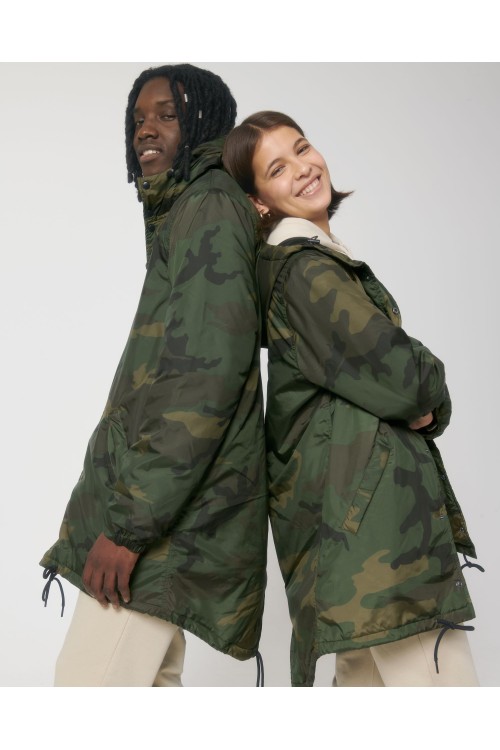 Veste parka AOP unisexe matelassée