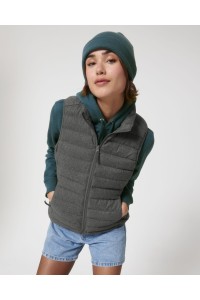 Bodywarmer pour femme à aspect laineux