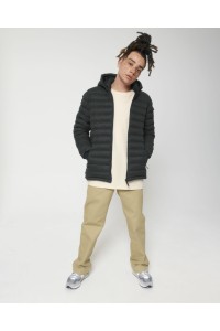 Veste matelassée pour homme à aspect laineux