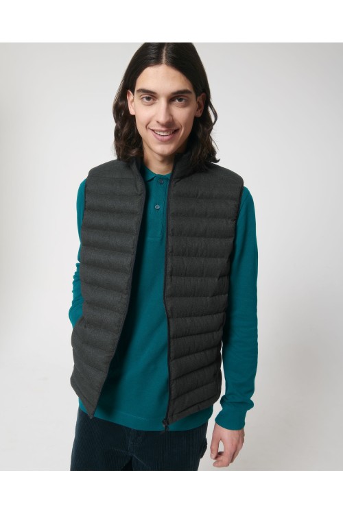 Bodywarmer pour homme à aspect laineux