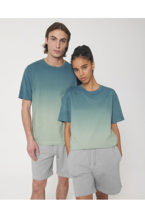 Le t-shirt unisexe décontracté dip dye