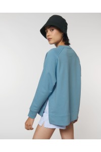 Le sweat-shirt oversize à col rond pour femme