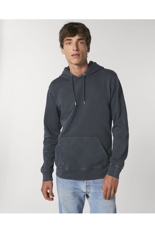 Le sweat à capuche unisexe délavé