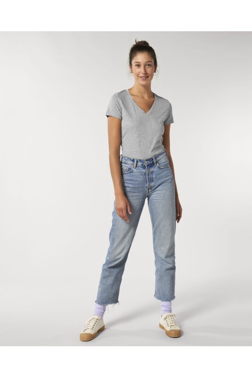 Le T-shirt col V femme 