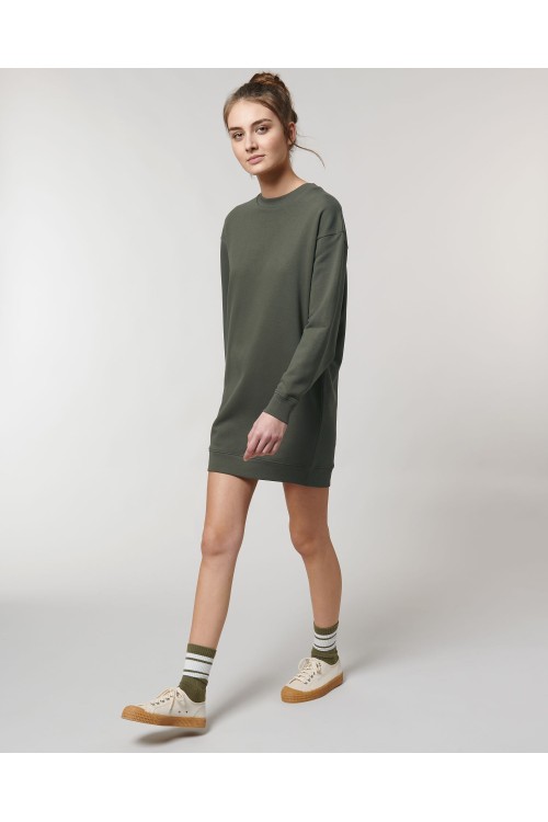 La robe oversize à col rond pour femme