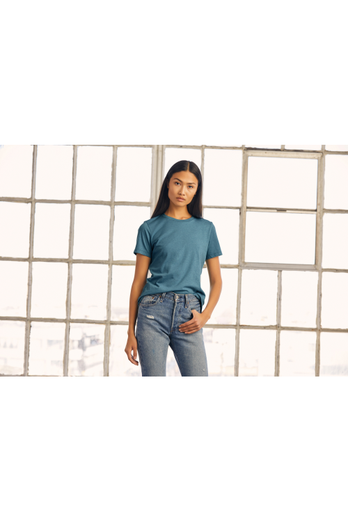 T-shirt col rond femme Heather