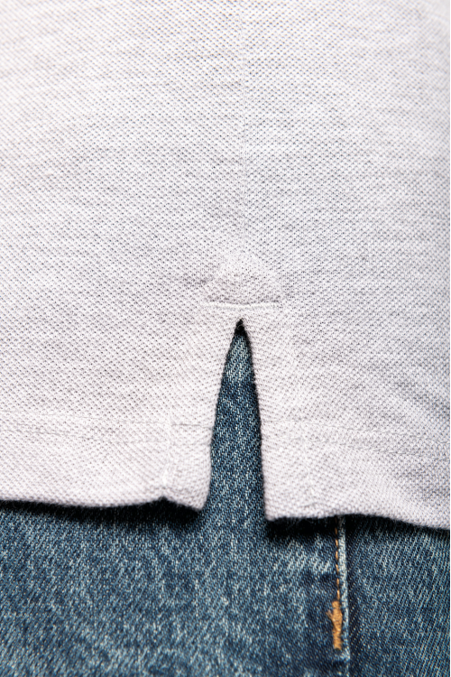 T-shirt maille piquée col V femme