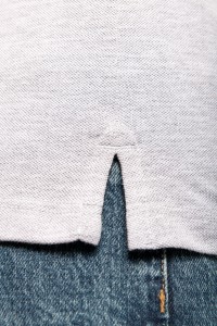 T-shirt maille piquée col V femme