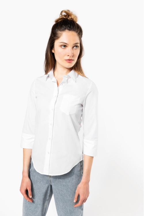 Chemise manches 3/4 femme