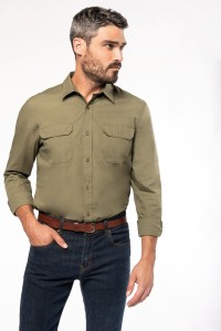 Chemise safari manches longues homme