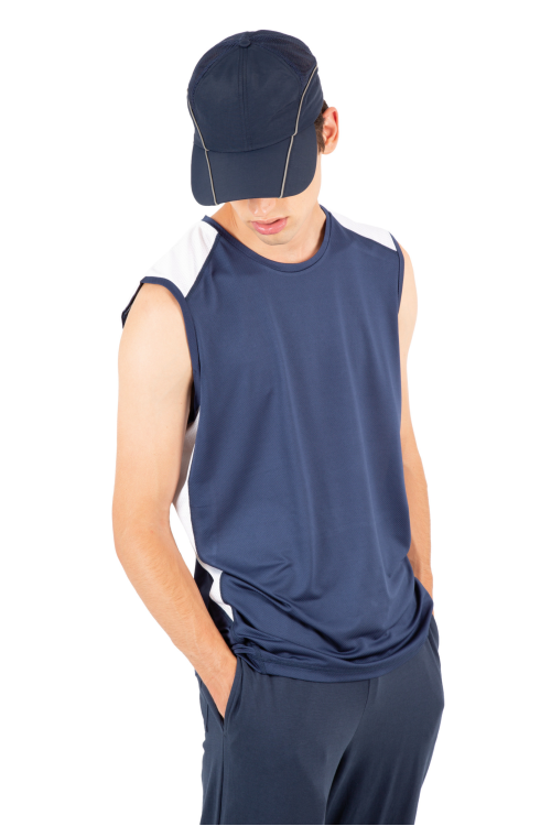 Casquette avec filet doux - 6 panneaux