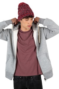 Bonnet à pompon avec revers