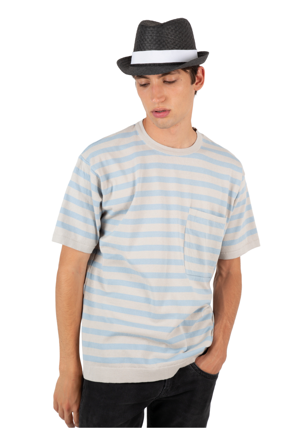 Chapeau de paille style Panama rétro