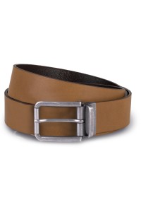 Ceinture en cuir à bord franc - 35 mm
