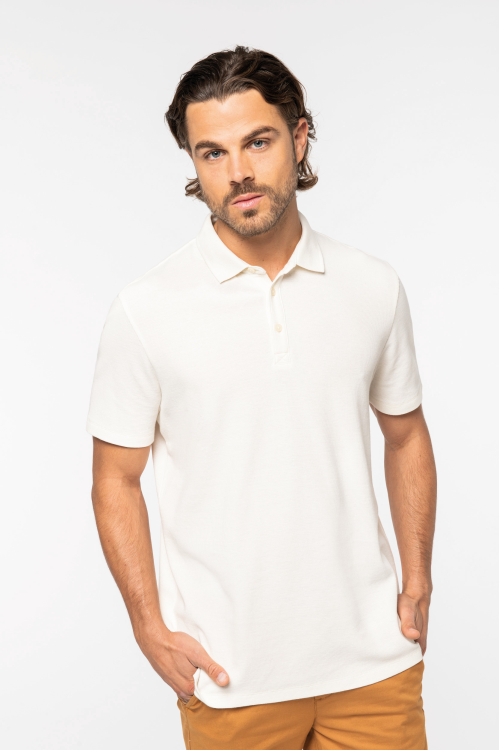 Polo maille gaufrée homme