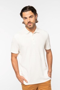 Polo maille gaufrée homme
