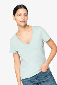 T-shirt col V femme