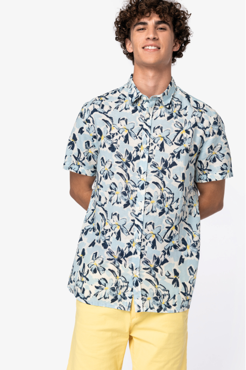 Chemise imprimé côtier homme