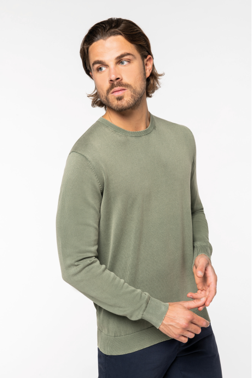Pull col rond homme