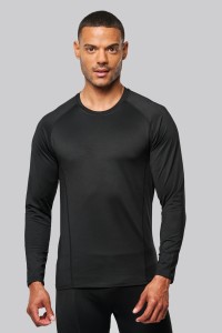 T-shirt double peau sport manches longues unisexe