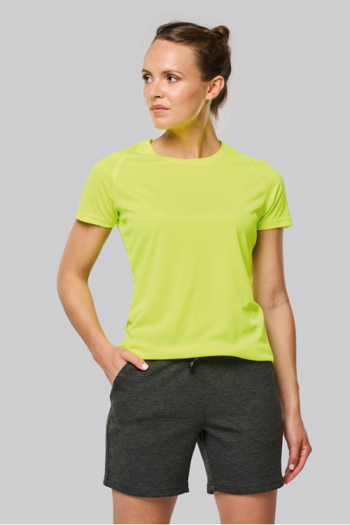 T-shirt de sport à col rond recyclé femme